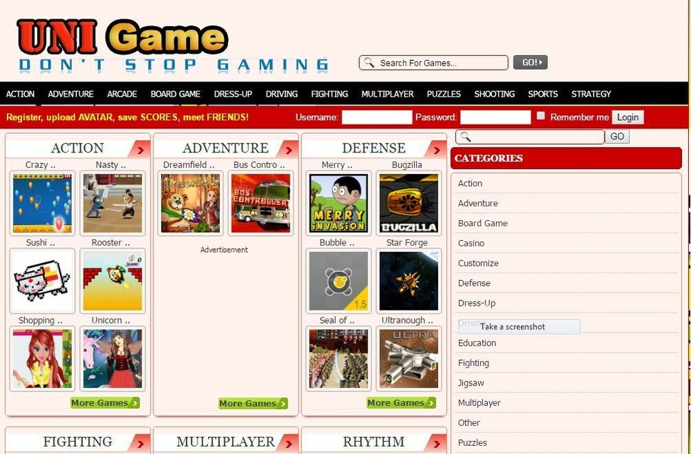 Entertaining Games Website Free Installation + Hosting