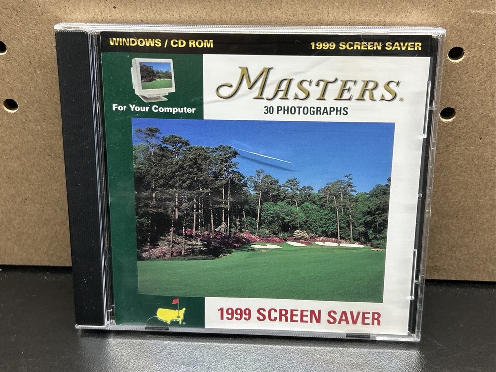 Augusta National Masters 1999 Computer Screen Saver - Windows CD ROM