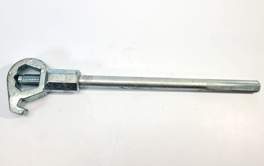 18" Dixon 189 Adjustable Fire Hydrant Wrench w Spanner Hook Pentagon Square Nuts