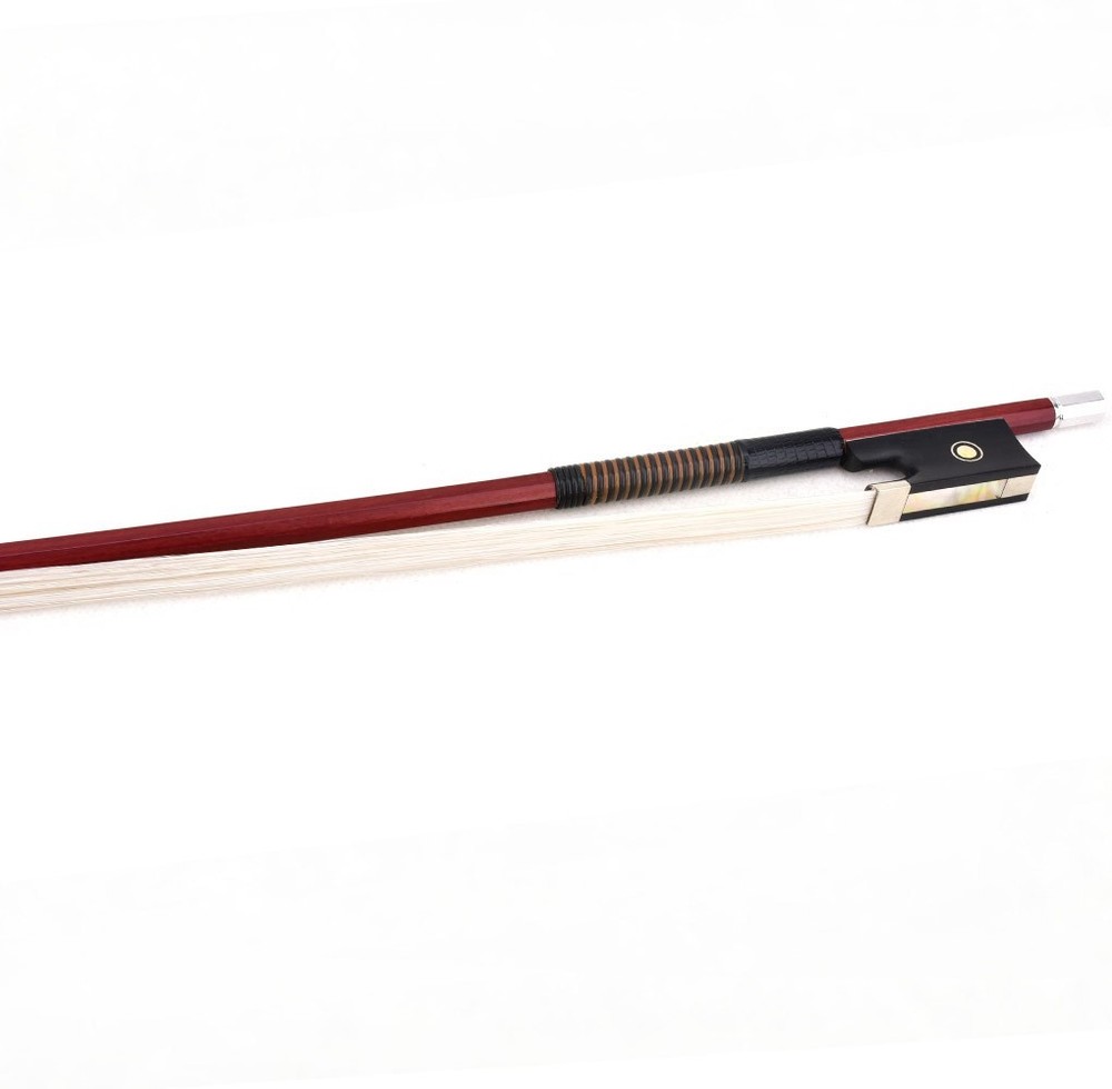 Master Antique Pernambuco Octagonal Violin Bow 4/4 Ebony Parisan eye Silver 61g