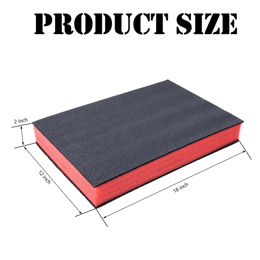 Tool Box Organizer 18x12x2 Inch Toolbox Foam Inserts Shadow Foam Tool Chest D...