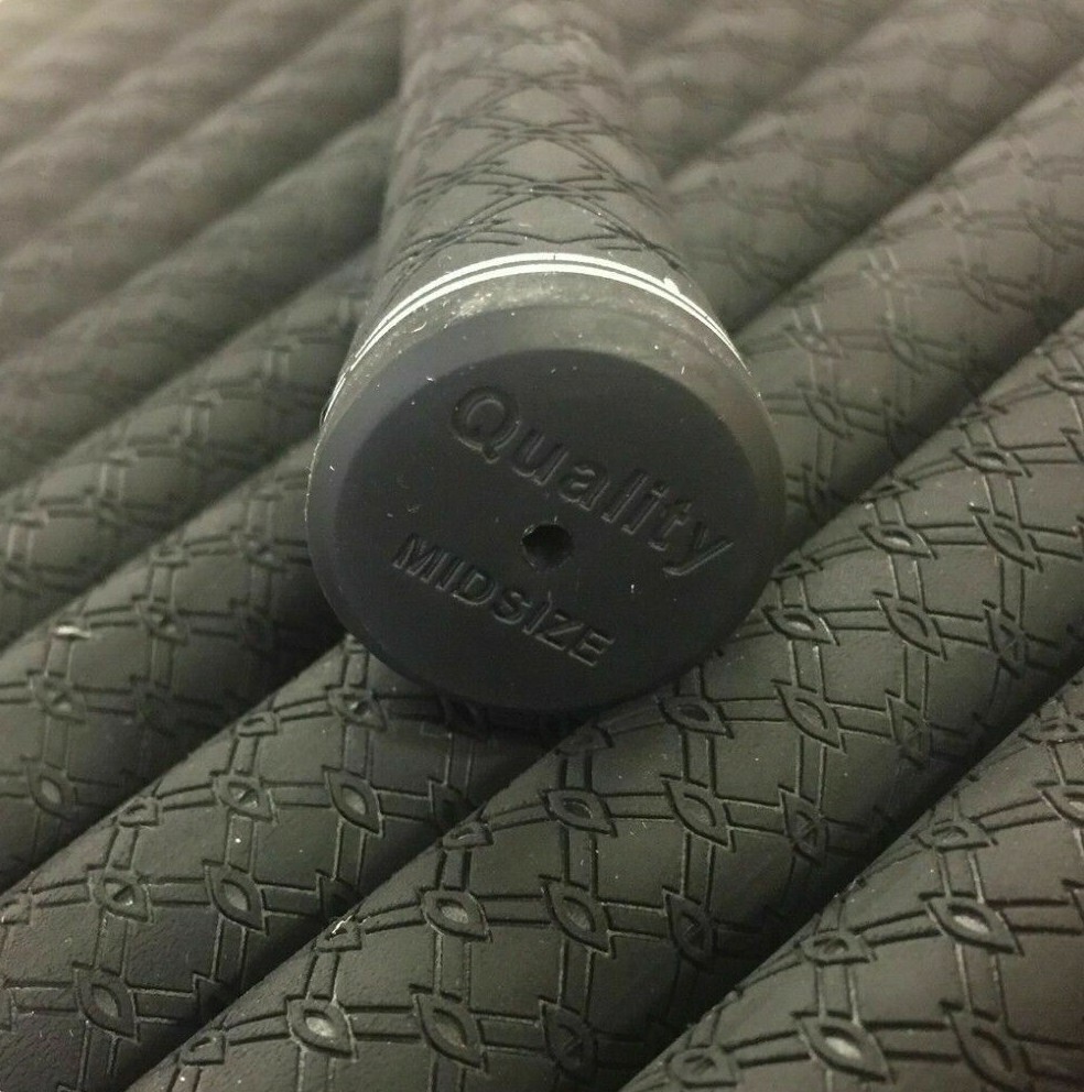 1 Premium Quality ALL BLACK MIDSIZE Golf Grip