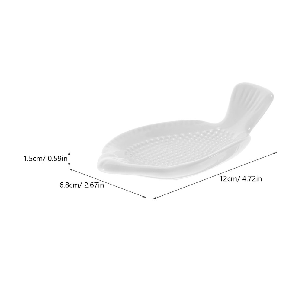 Ceramic Ginger Grater Plate Multi-Function Garlic Grater Kitchen Gadget Grind...