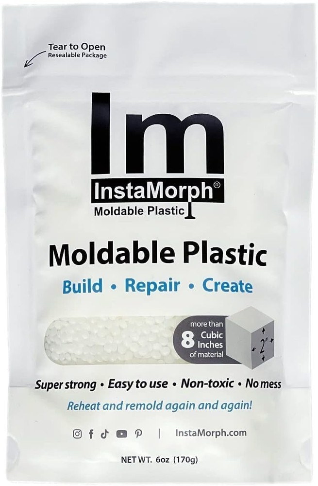 InstaMorph 6oz Moldable Thermoplastic Polymorph Reusable Plastic DIY Arts Crafts