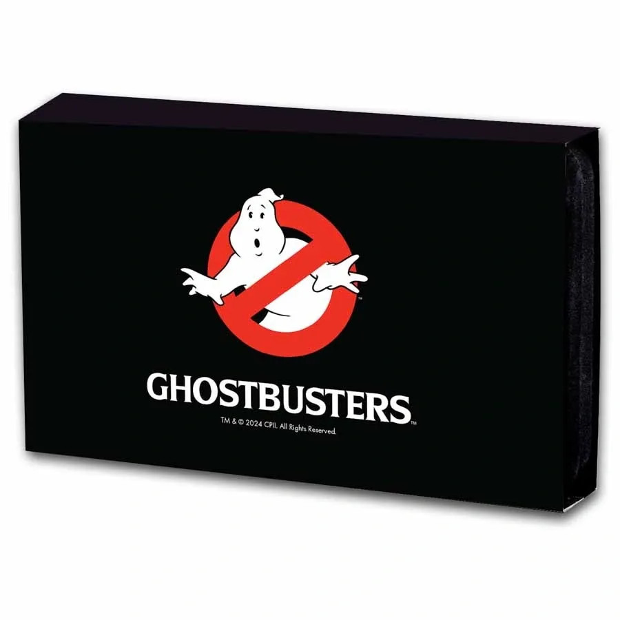 Ghostbusters Team 40th Anniversary 4 oz Colorized Silver Bar