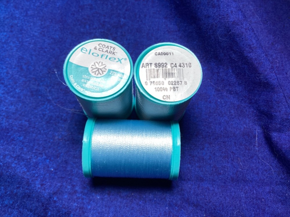 New 1 Coats & Clark Ecoflex stretch Thread aqueous 4310