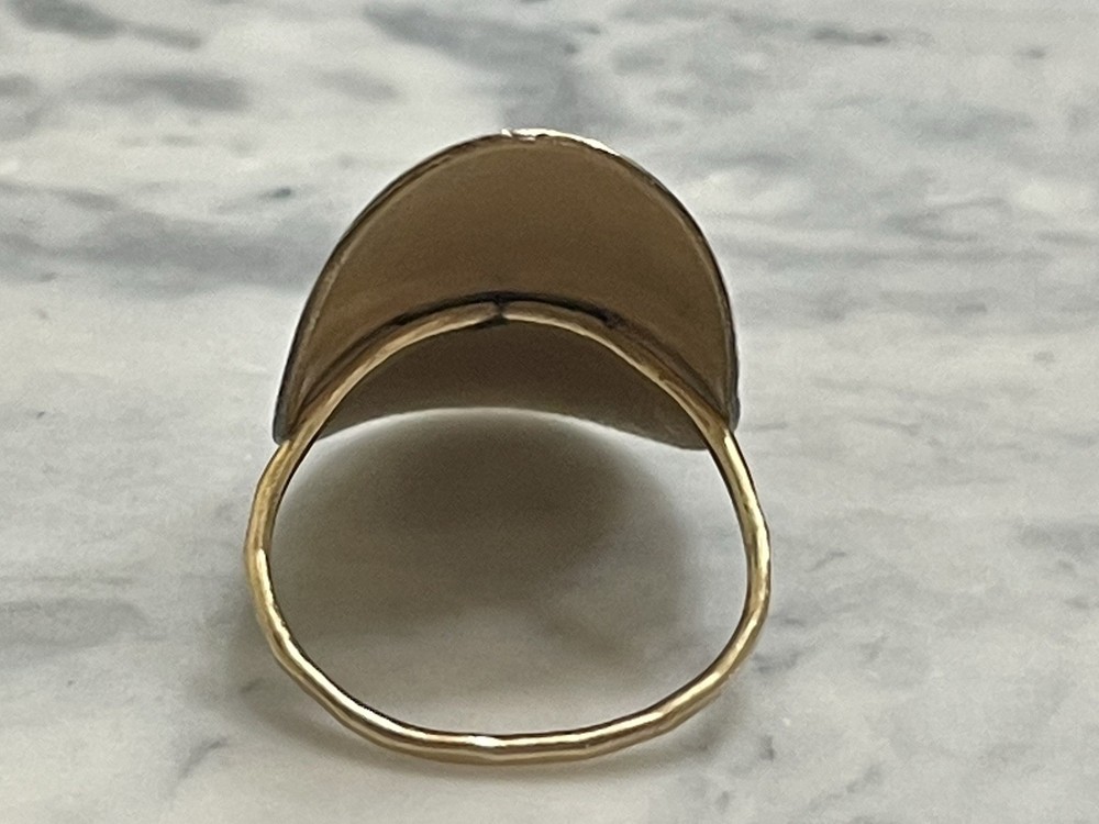 West Texas Handmade Smooth Copper Statement Ring 7 Artisan Boho unique original