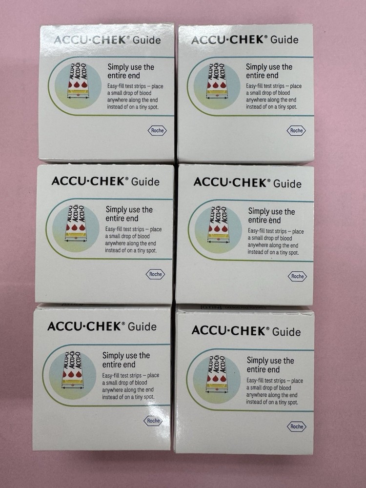 Accu-Chek Guide Test Strips 6 Boxes 🩸300 Count Diabetic Blood Glucose Testing
