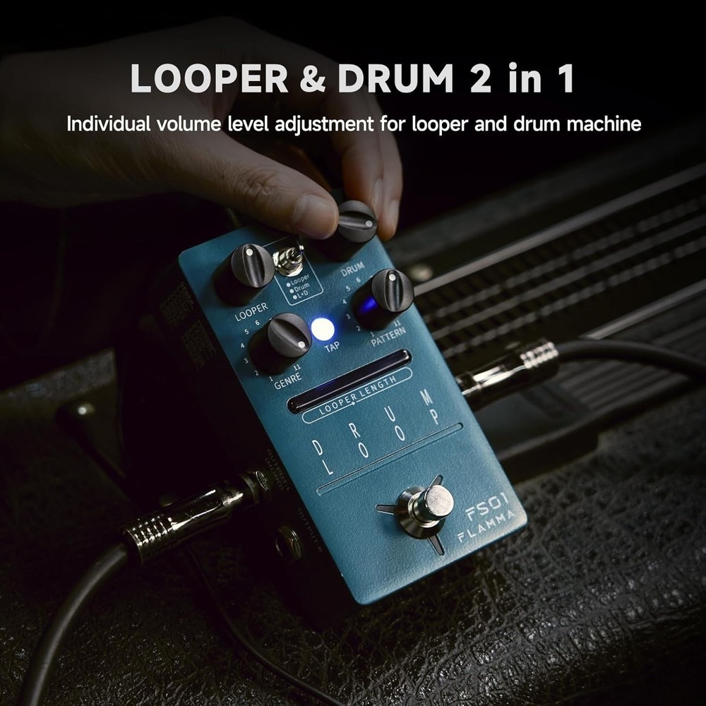 Guitar Phrase Loop Pedal - 20 Min Looper - 121 Rhythms