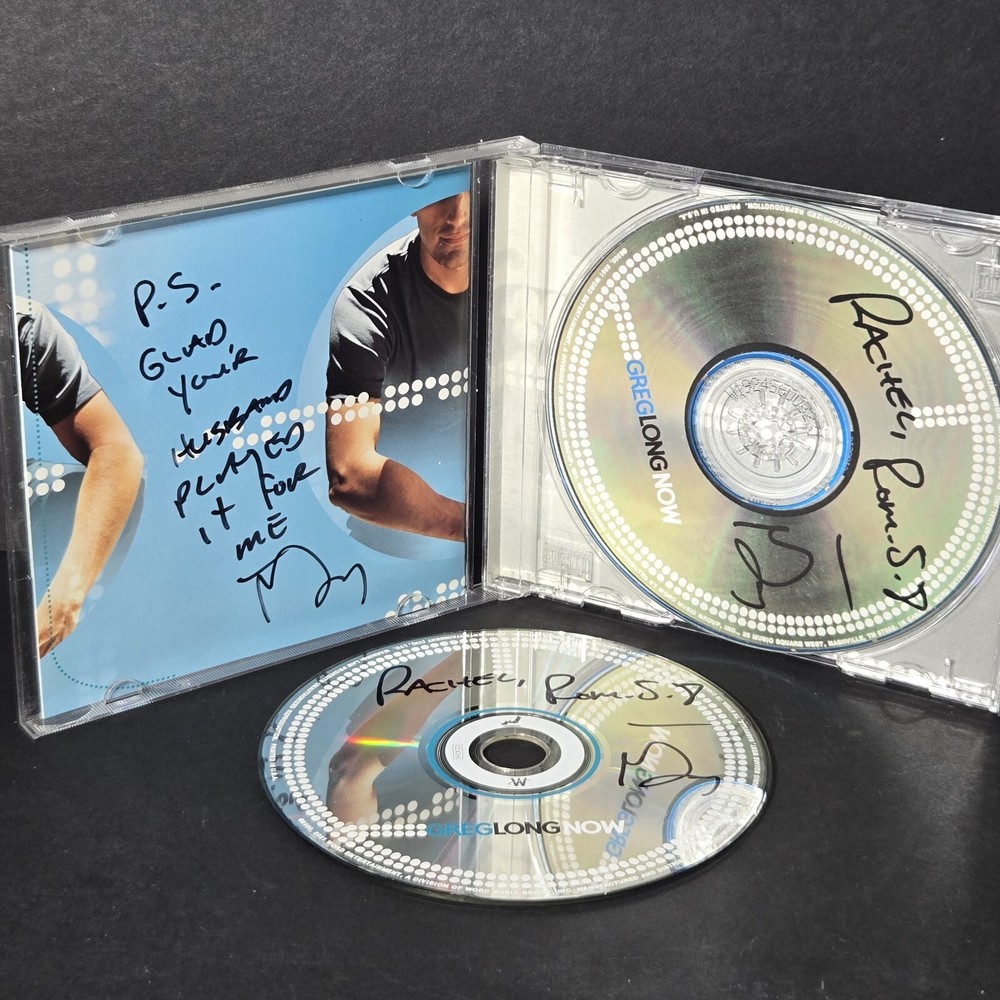 Greg Long NOW Two 2 Signed Autographed CDs Christian Music