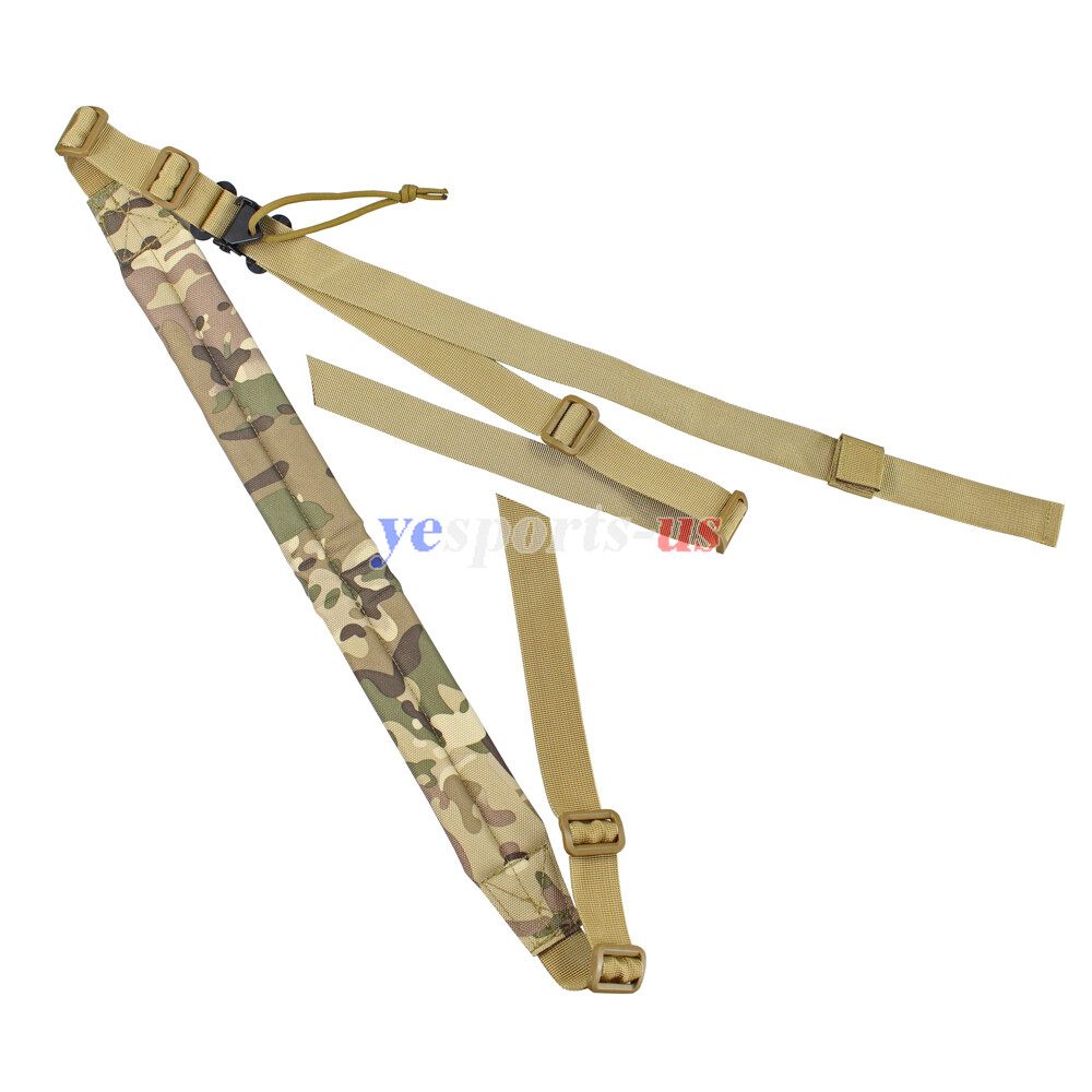 Tactical Sling 2 Points Sling Strap Adjustable with Shoulder Pad for Hunting