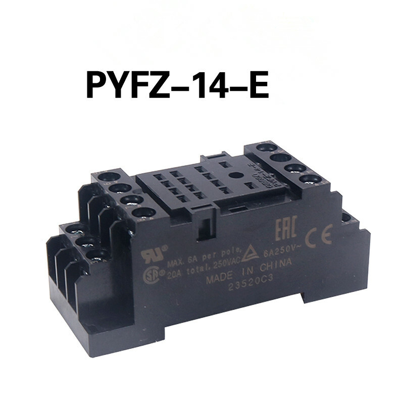 OMRON small intermediate relay base 14-pin socket new PYFZ-14-E