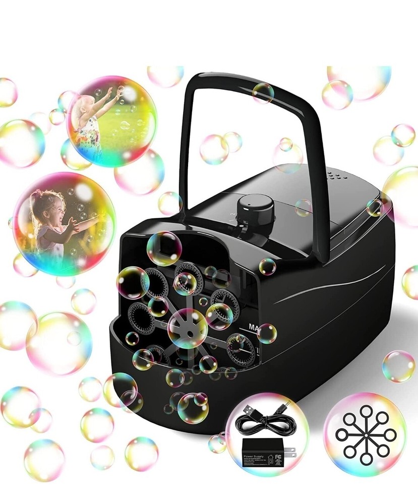 Bubble Machine, Automatic Blower Electronics Maker for Black