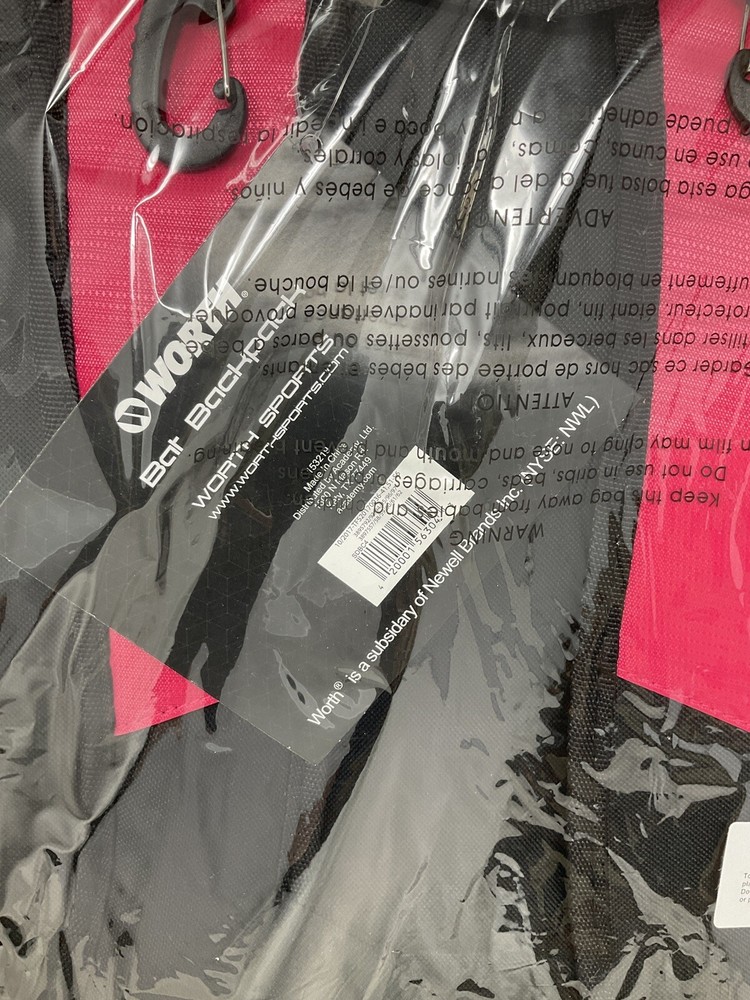 WORTH SPORTS PINK BAT BACKPACK NEW