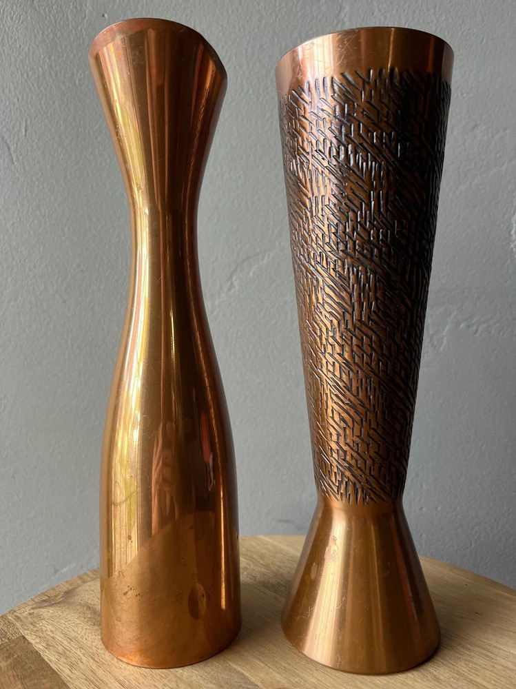 German Copper Pitchers/Vases
