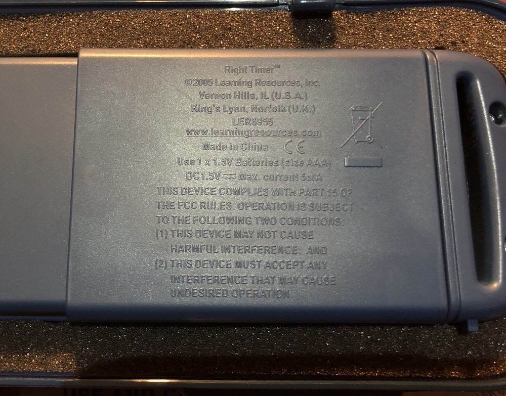 Learning Resources Right Timer LER6955 Overhead / Desktop Timer Free US Shipping