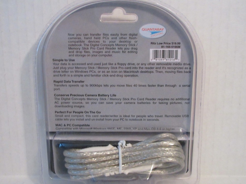 Digital Camera Memory Stick / Memory Stick Pro Card Reader / Writer USB 2.0