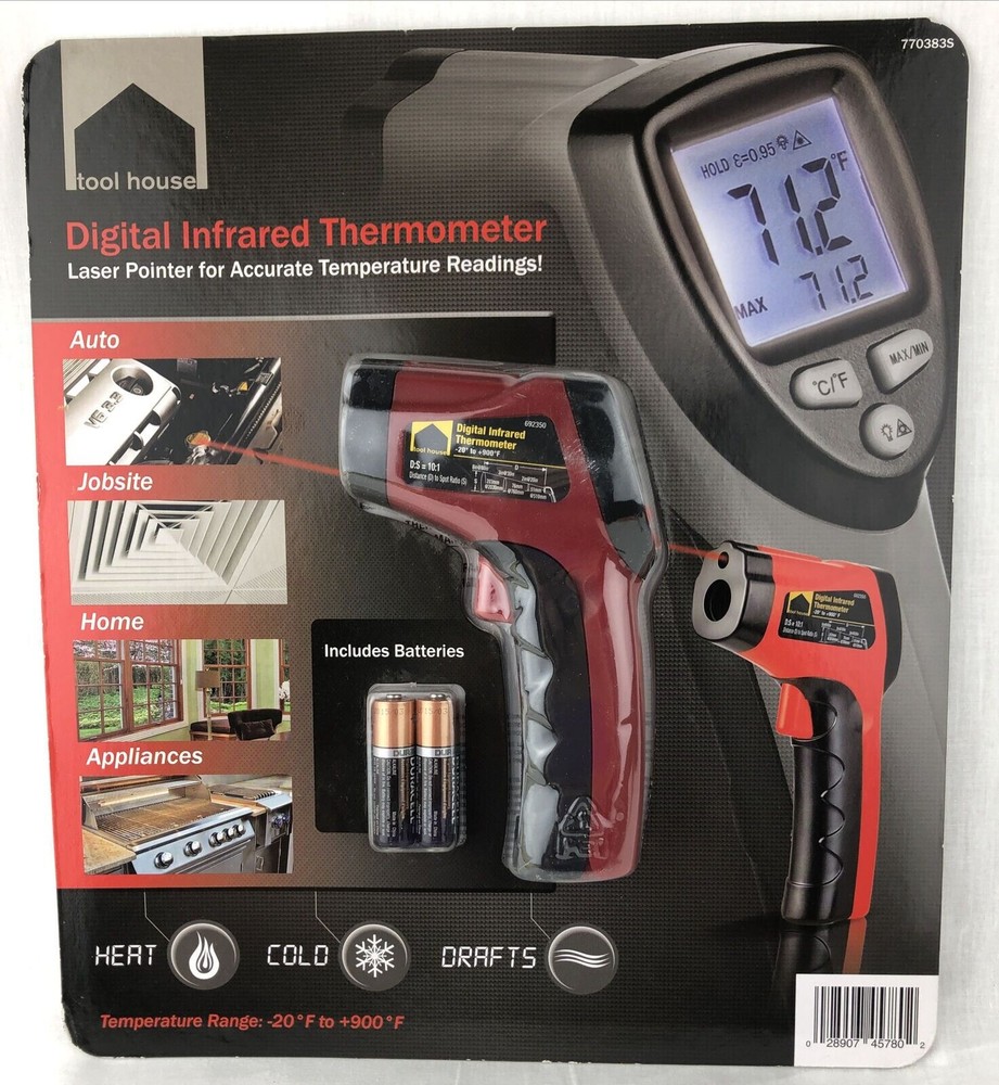 Laser Pointer Digital Infrared Thermometer NEW Tool House 770383S