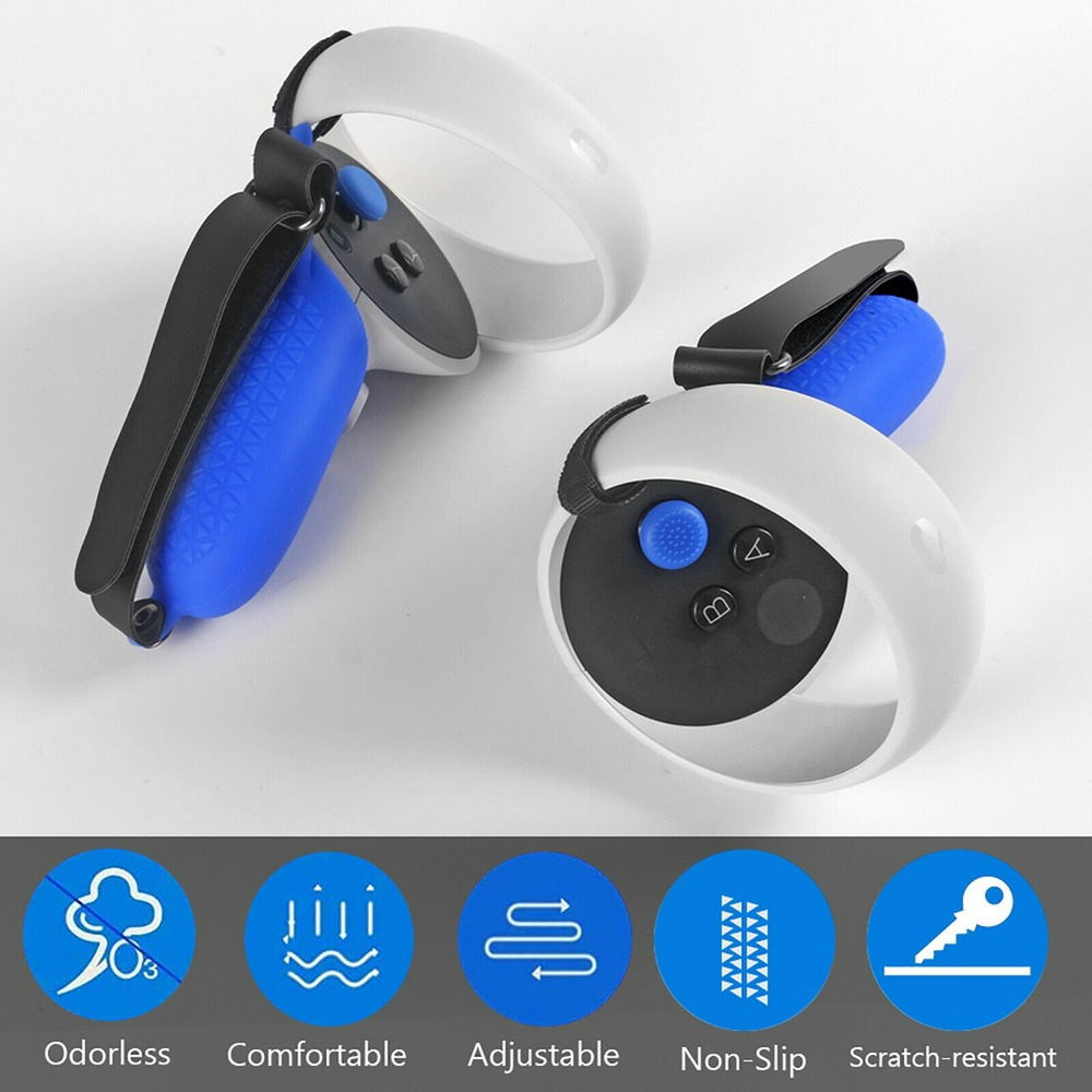 Handle Grip Cover Fixed Strap Protective Sleeve For Oculus Quest 2 Controller