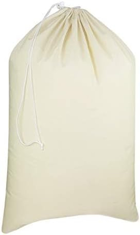 Extra Large Laundry Bags - Heavy Duty Cotton Canvas Drawstring Closure Washable