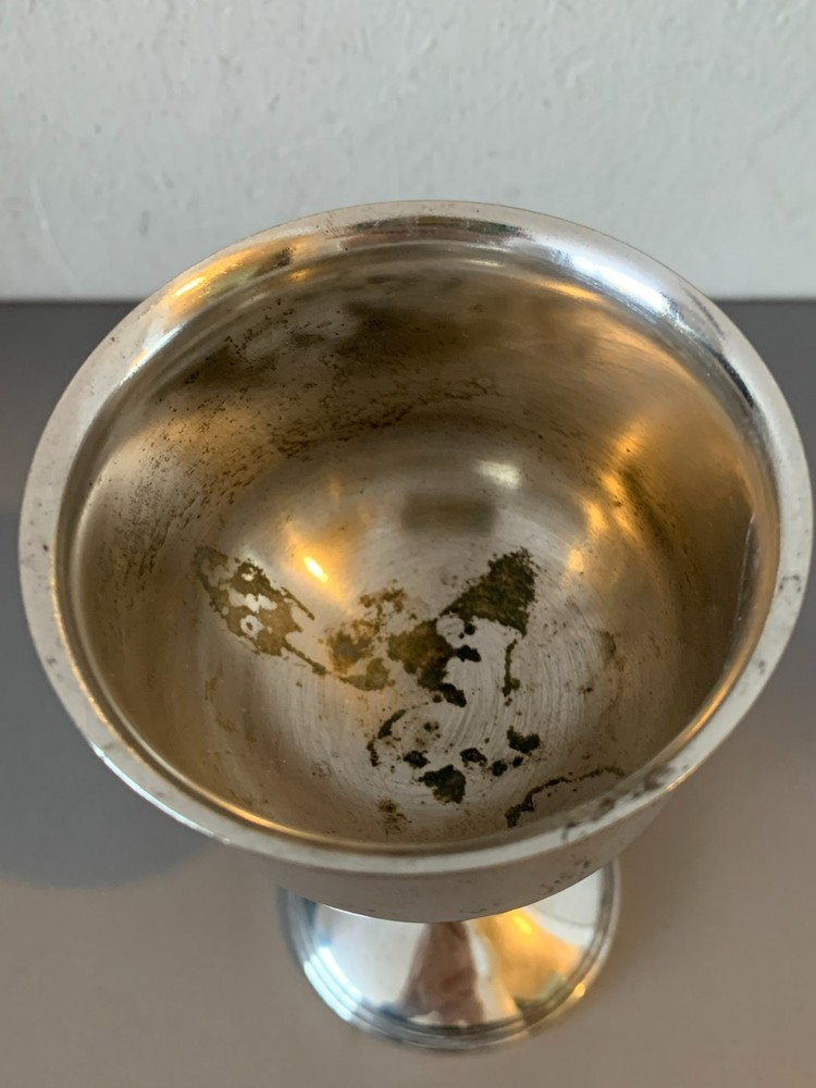Vintage silver plate Wine Goblet