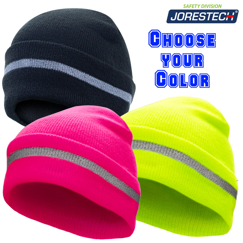 Safety Beanie Hat - Knitted with Reflective JORESTECH