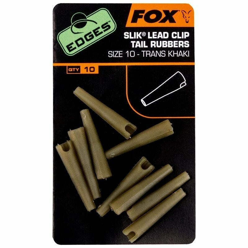 Fox Edges Slik Lead Clip Tail Rubbers Size 10