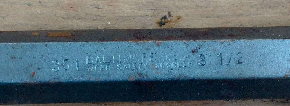 Baltimore Heavy Duty Chisel #351 3 1/2” Brick & Concrete