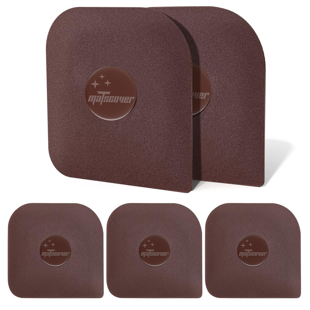 Pan Scraper, 5 Pcs Pot Scraper Plastic, Non Scratch 5 Pcs, Brown