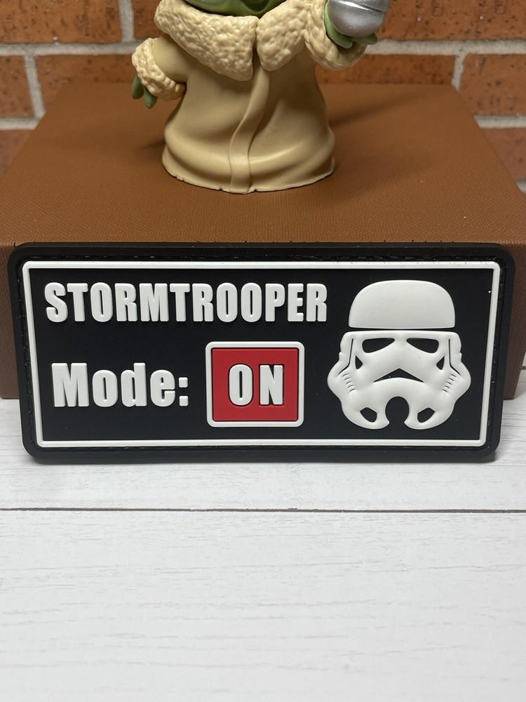 Tactical Patch - Stormtrooper Mode ON PVC Patch - Hook Backed Gun Morale Patch