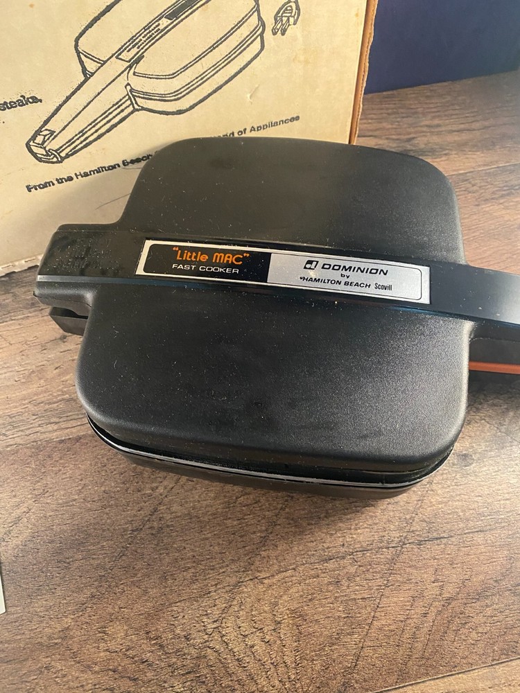 Vintage HAMILTON BEACH "Little MAC" 60 Second Burger Machine