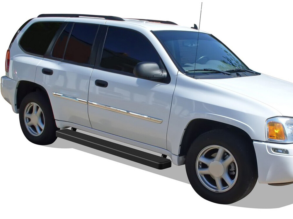 Premium 5" Black iBoard Side Steps Fit 02-09 Chevy Trailblazer (02-06 GMC Envoy)