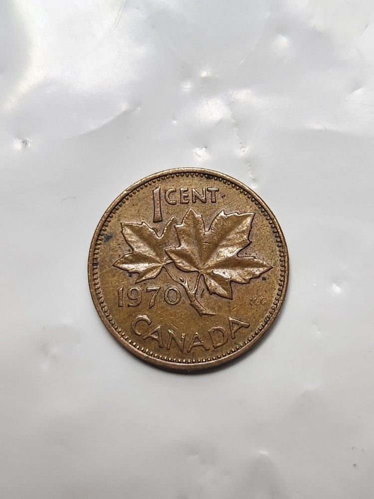 1970 Canada 1 Cent Queen Elizabeth II, Circulated