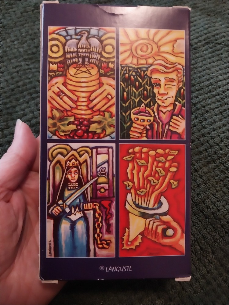 LANGUSTL TAROT DECK 2008 WITH CARD SIGNED BY AUTHOR