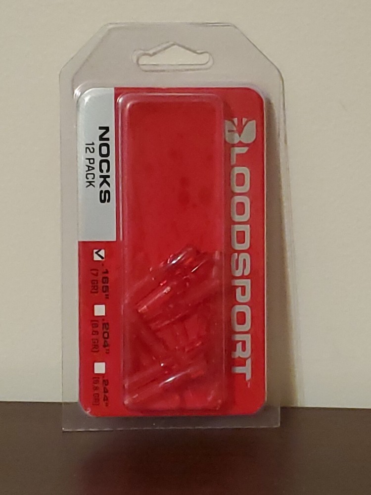 Bloodsport Archery Replacement Nocks 12-Pack - 7 GR / .165" - Red
