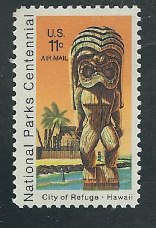Scott # C-84...11 Cent...Air Mail...Statue...5 Stamps