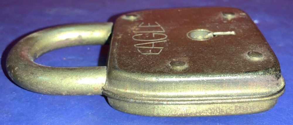 Vintage Eagle Lock Co. 3” Lock - NO KEY - AS IS