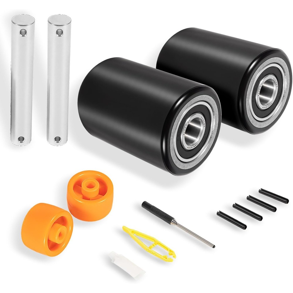 for Crown PTH50 Pallet Jack Front Load Wheels Replacement Kit Front Load Roller