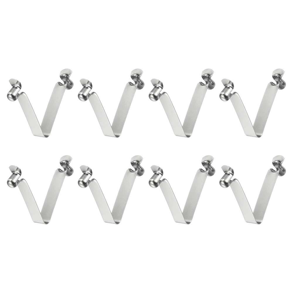 8pcs 6x8x41mm Double Button V-Shaped Paddle Snap Spring Clips Hollow Head