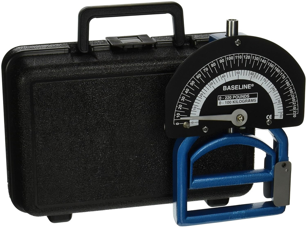 12-0281 Smedley Spring Adjustable Handle Hand Dynamometer, 0 to 220 Lbs. Force R