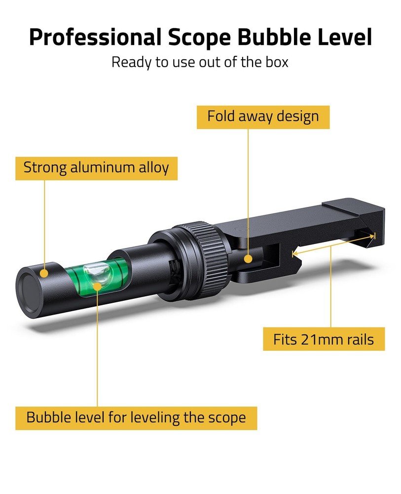CVLIFE Fold Away Scope Leveling Kit - Precision Tool Black