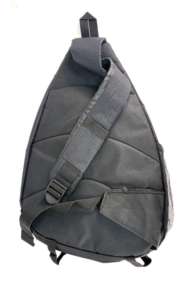 EUC Bushnell Black Canvas Shoulder Sling Backpack