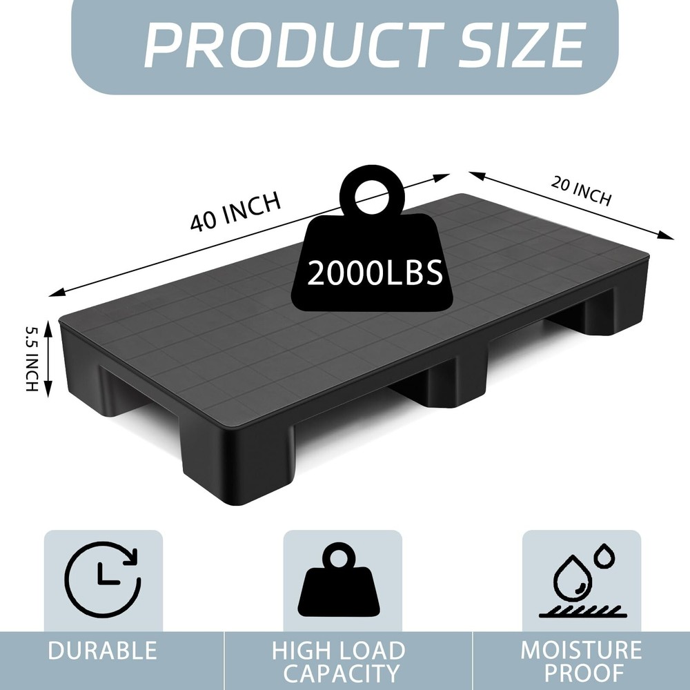 Plastic Pallets for Basement Storage Easy to Stack Lightweight Floor Pallets ...
