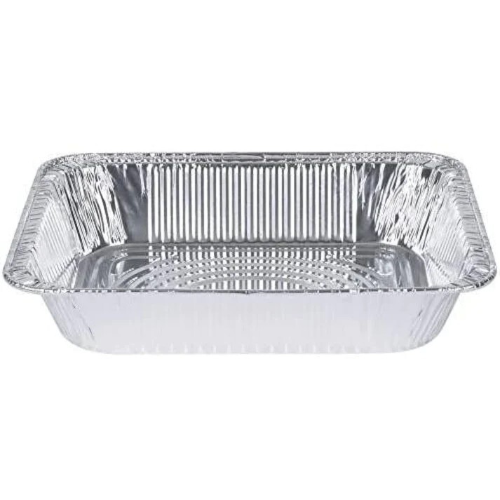 JET Foil 9x13 Disposable Aluminum Pans Half Size Deep For Baking-100 Pack CASE