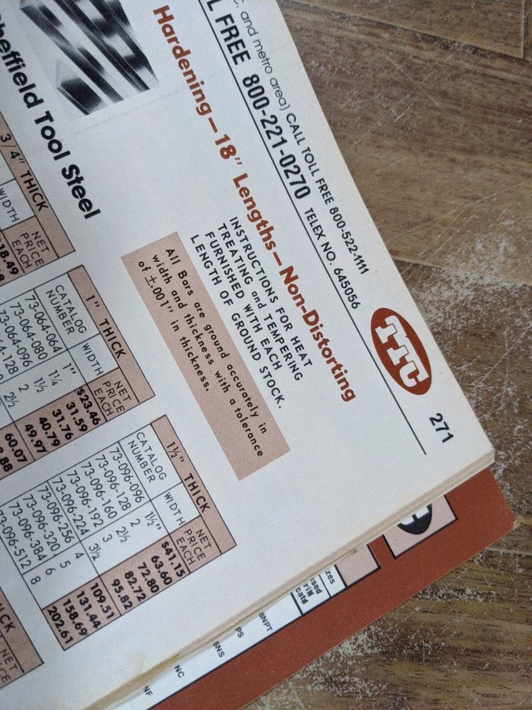 TRAVERS TOOL CO CATALOG NUMBER