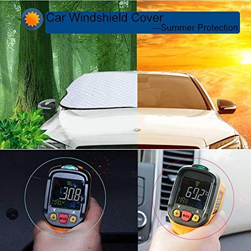 Car Windshield Cover, Heavy Duty Thick Protective Windscreen Cover - Model C