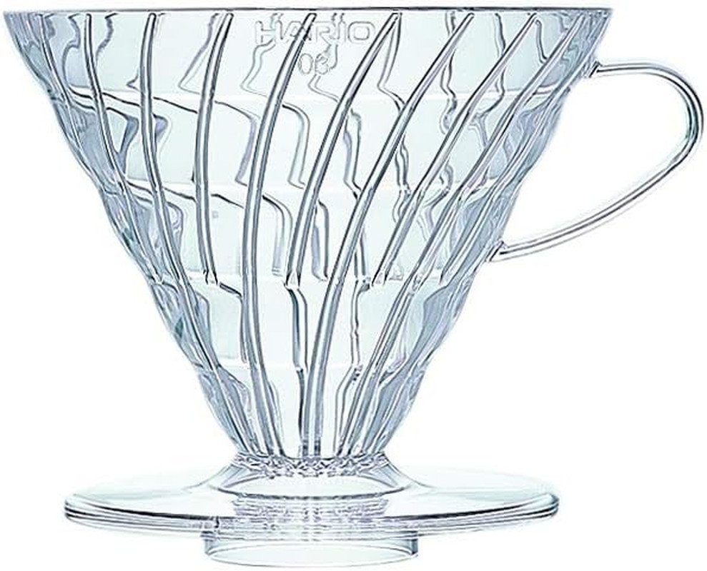 V60 Plastic Coffee Dripper, Size 03, Clear