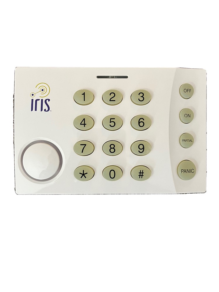 IRIS Model KPD800 White Home Security Wireless Keypad Only FAST SHIPPING