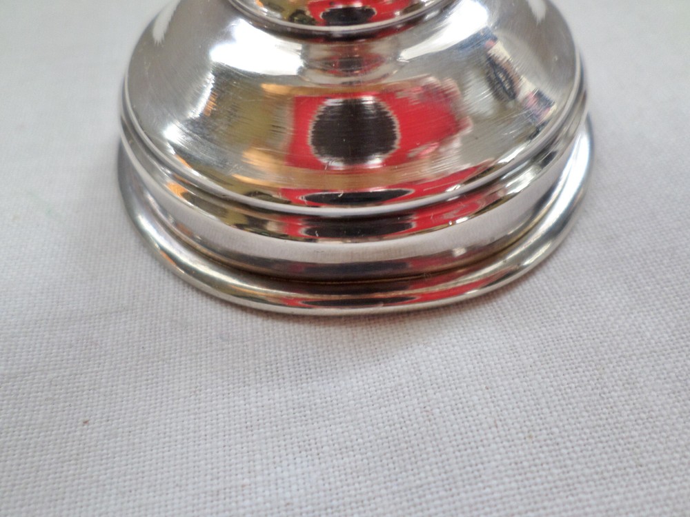 Antique Sterling Silver Hand Chased Judaica Kiddush Cup