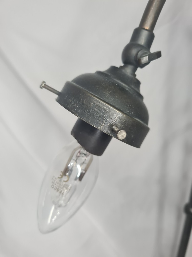 Statement Industrial Campaign Desk Lamp | Solid Heavyweight Task Light | 56cm